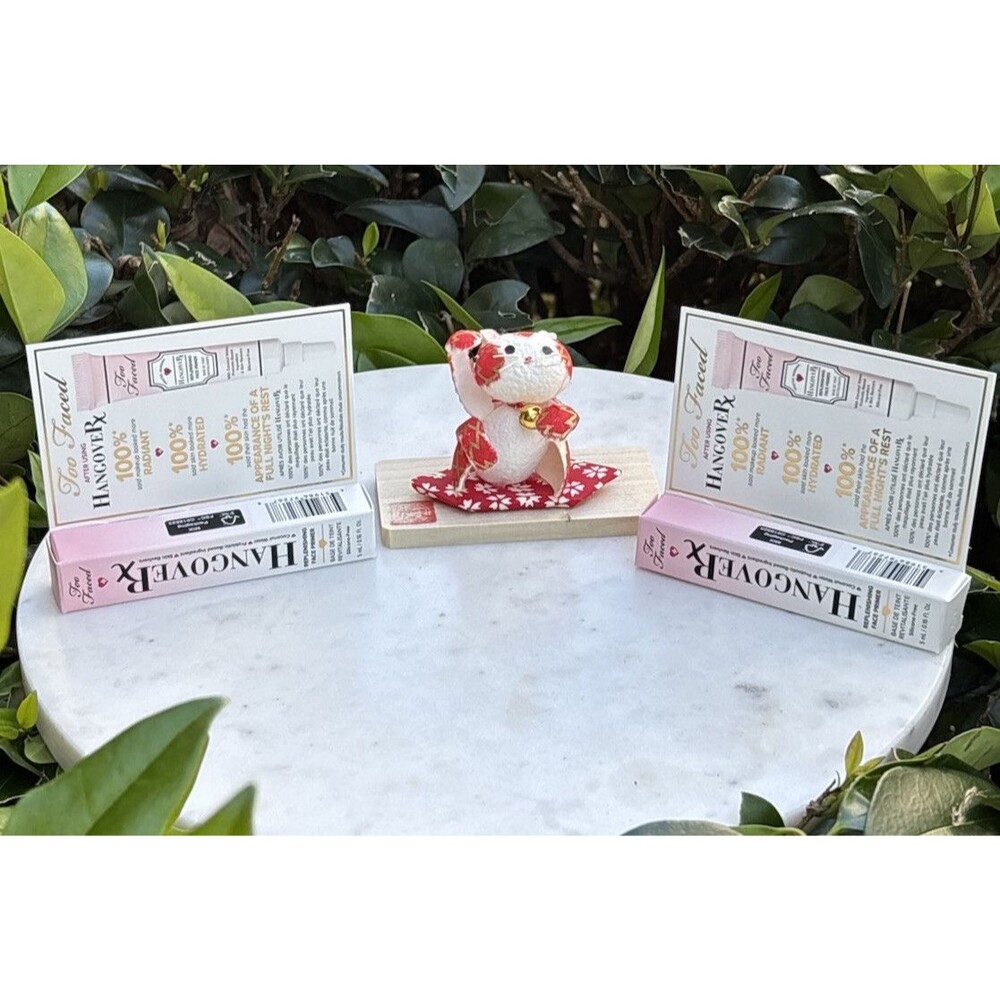 2 - TOO FACED Hangover RX Replenishing Face Foundation Primer 0.16oz 5mL Minis